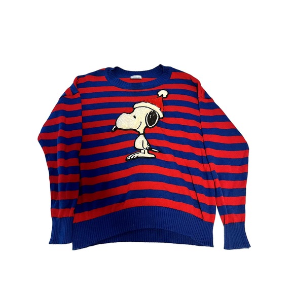 Peanuts Ugly Christmas Sweater Snoopy Size Large - Picture 1 of 4